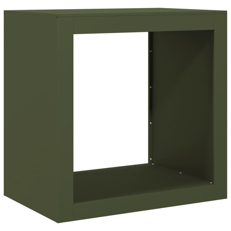 Vidaxl -Kamin 60x40x60 cm Stahlgrün