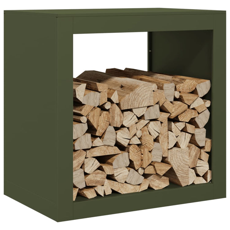 Vidaxl -Kamin 60x40x60 cm Stahlgrün