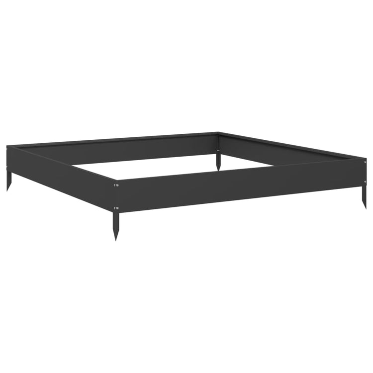 VIDAXL -Pflanzer vermehrte 100x100x18,5 cm Stahl