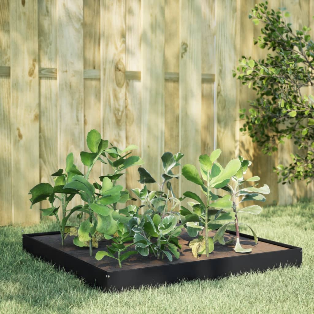 VIDAXL -Pflanzer vermehrte 100x100x18,5 cm Stahl