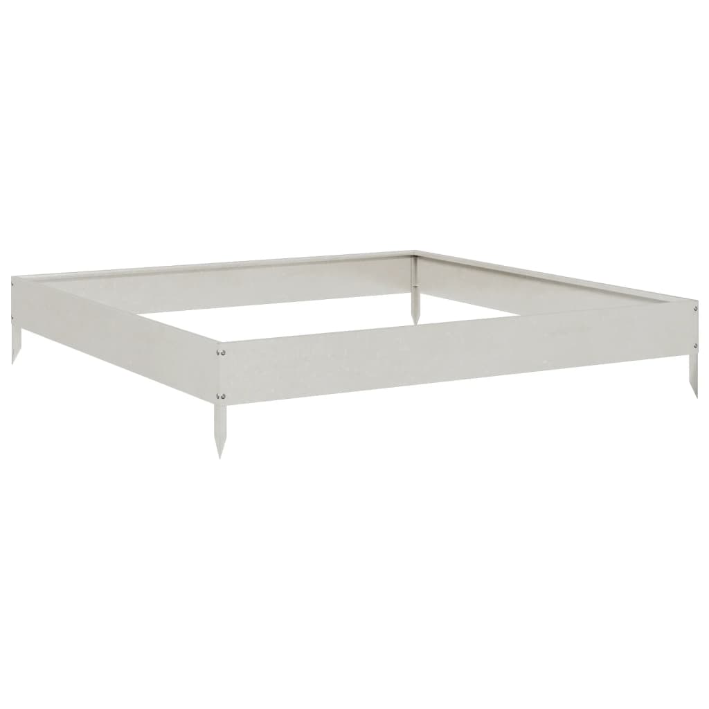 VIDAXL -Pflanzer erhoben 100x100x18,5 cm Edelstahl