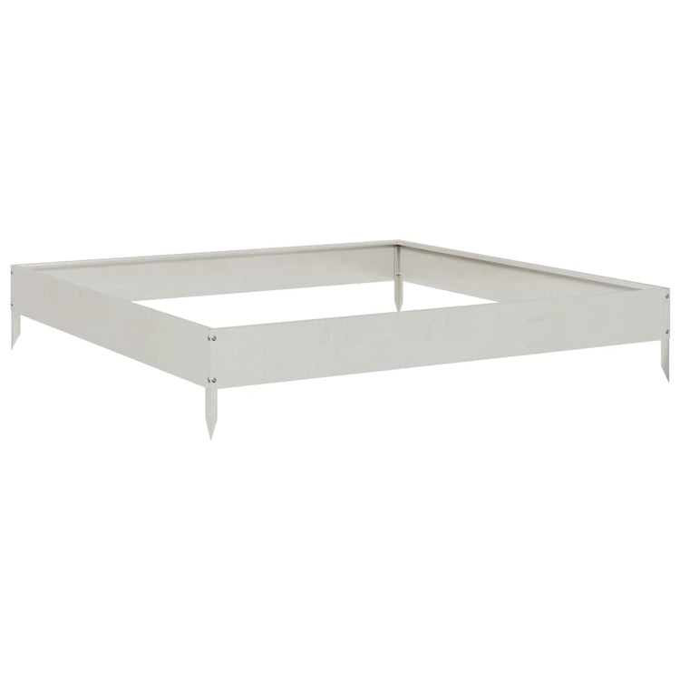 VIDAXL -Pflanzer erhoben 100x100x18,5 cm Edelstahl