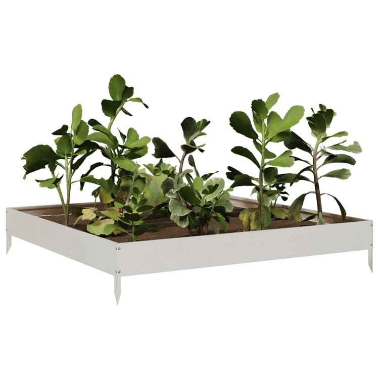 VIDAXL -Pflanzer erhoben 100x100x18,5 cm Edelstahl
