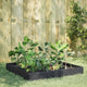 VIDAXL -Pflanzer erhoben 100x100x26 cm Stahl Anthrazit -gelenkt