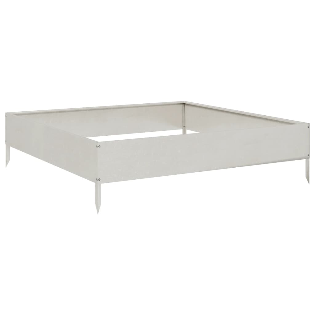 VIDAXL -Pflanzer erhoben 100x100x26 cm Edelstahl