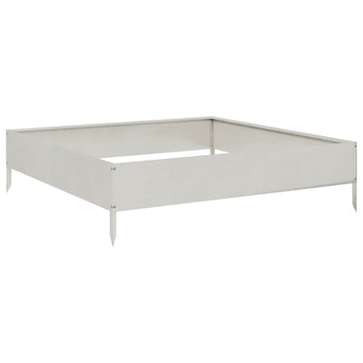 VIDAXL -Pflanzer erhoben 100x100x26 cm Edelstahl