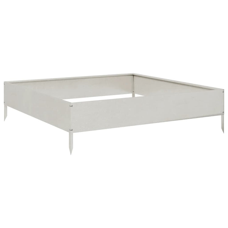 VIDAXL -Pflanzer erhoben 100x100x26 cm Edelstahl
