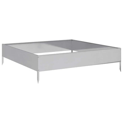 VIDAXL -Pflanzer erhoben 100x100x26 cm verzinkter Stahl