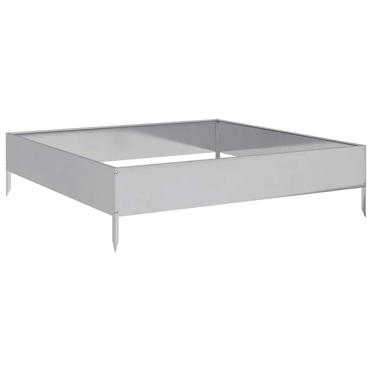 VIDAXL -Pflanzer erhoben 100x100x26 cm verzinkter Stahl