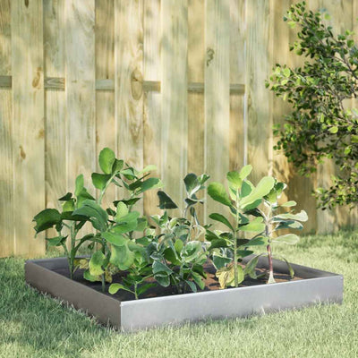 VIDAXL -Pflanzer erhoben 100x100x26 cm verzinkter Stahl