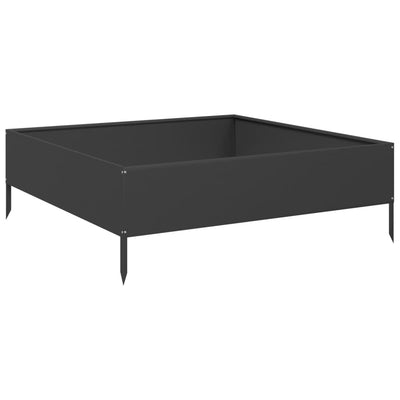 VIDAXL -Pflanzer erhoben 100x100x33,5 cm Stahlschwarz