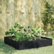 VIDAXL -Pflanzer erhoben 100x100x33,5 cm Stahlschwarz