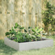 VIDAXL -Pflanzer erhoben 100 x 100 x 33,5 cm Edelstahl