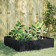 Vidaxl -Pflanzer erhoben 100x100x25 cm Stahlschwarz