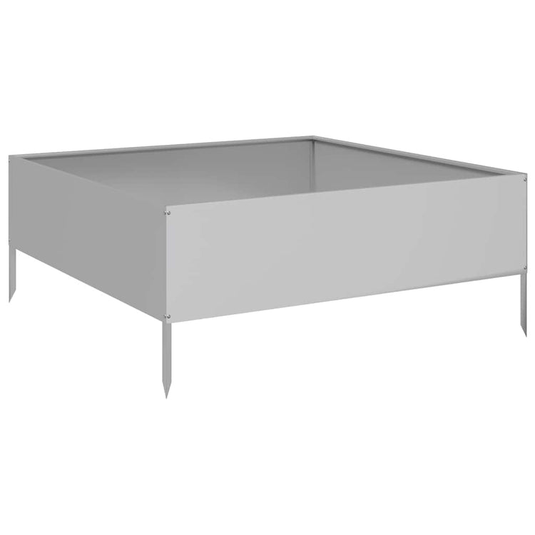 VIDAXL -Pflanzer erhoben 100x100x25 cm verzinkter Stahl
