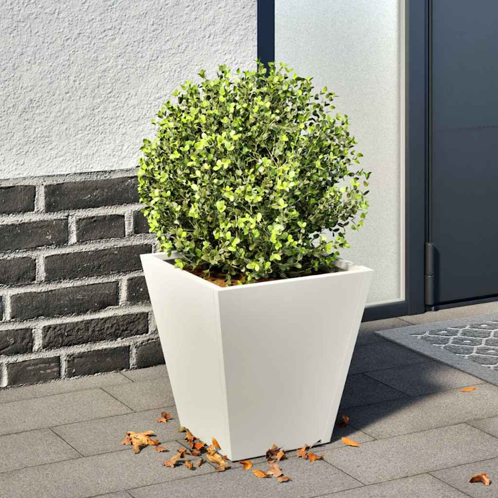 VIDAXL -Planungsbox 30x30x30 cm Stahlweiß