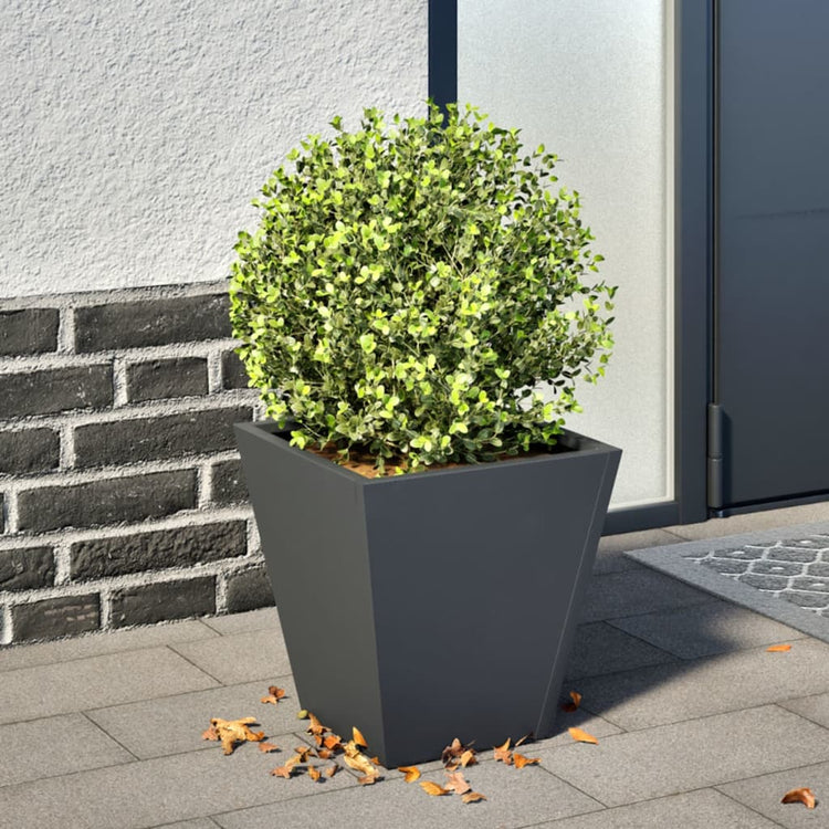 Vidaxx Pflanzgefäß 30x30x30 cm Stahl Anthrazit