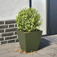 VIDAXL -Planungsbox 30x30x30 cm Stahl Olivengrün