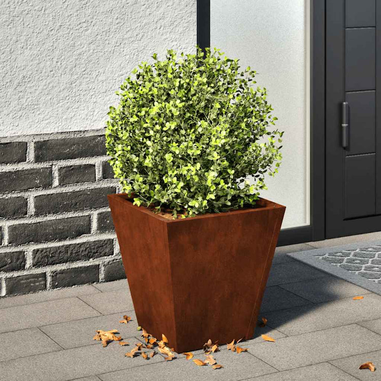 VIDAXL -Planungsbox 30x30x30 cm Wetterstahl