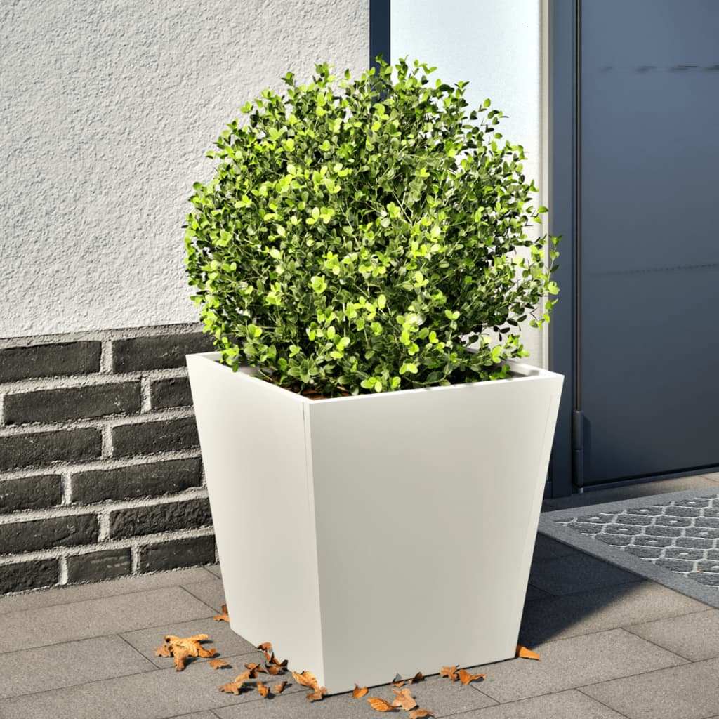 VIDAXL -Planungsbox 40x40x40 cm Stahlweiß