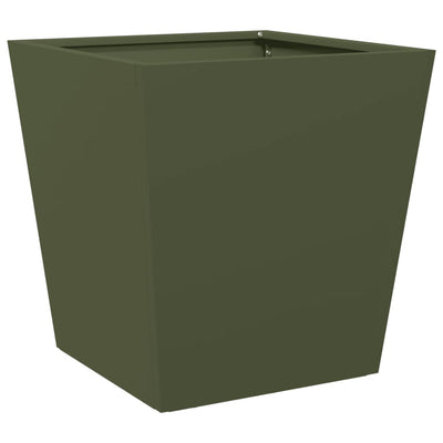 VIDAXL -Planungsbox 40x40x40 cm Stahl Olivengrün