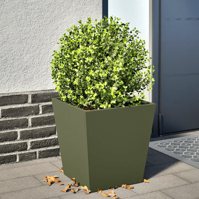 VIDAXL -Planungsbox 40x40x40 cm Stahl Olivengrün