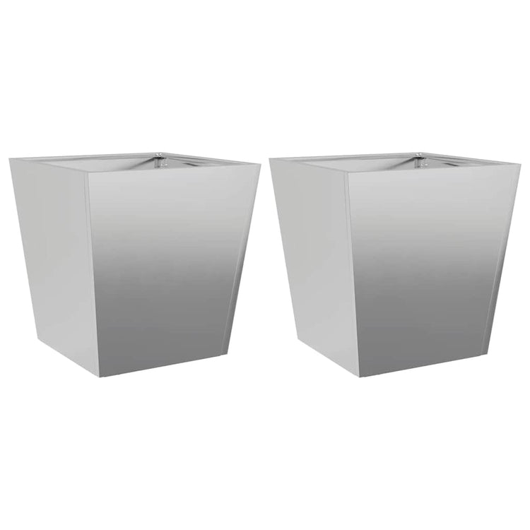 VIDAXL -Pflanzer 2 ST 40x40x40 cm verzinkter Stahl