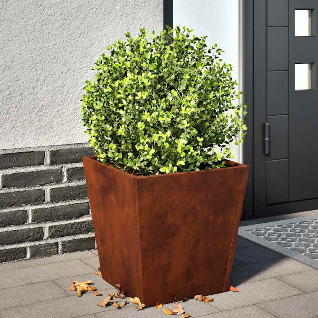 VIDAXL -Pflanzer 2 ST 40x40x40 cm Wetterstahl