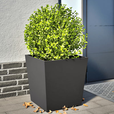 Vidaxl Pflanzer 2 ST 50x50x50 cm Stahlschwarz