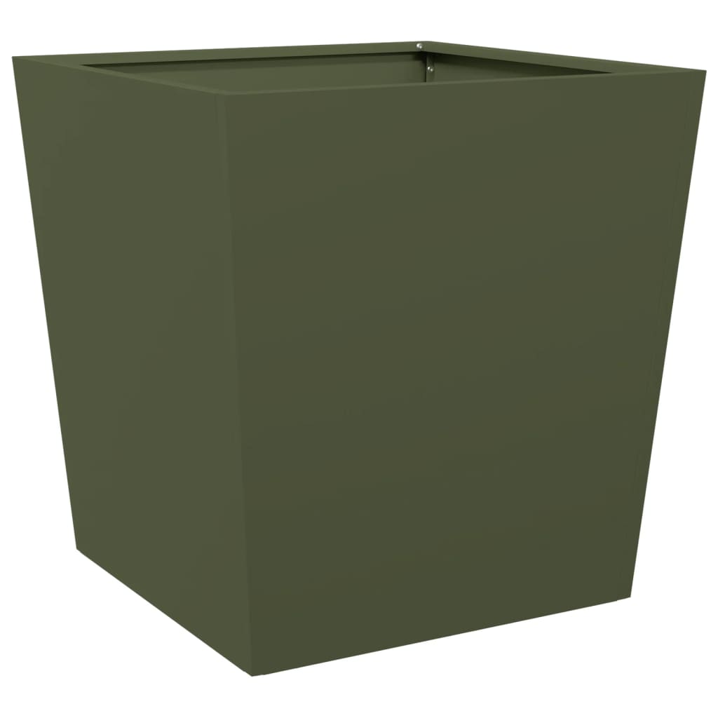 VIDAXL -Planungsbox 50x50x50 cm Stahl Olivengrün