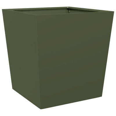VIDAXL -Planungsbox 50x50x50 cm Stahl Olivengrün