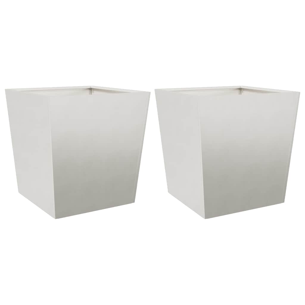 VIDAXL -Pflanzer 2 ST 50x50x50 cm Edelstahl