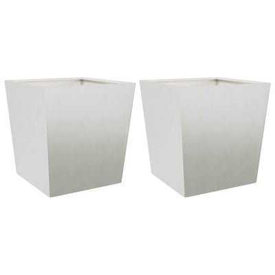 VIDAXL -Pflanzer 2 ST 50x50x50 cm Edelstahl