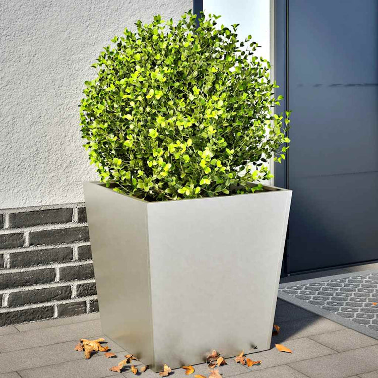 VIDAXL -Pflanzer 2 ST 50x50x50 cm Edelstahl