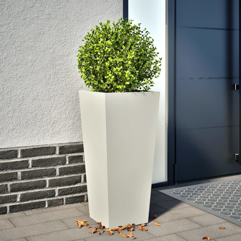 VIDAXL -Planungsbox 35x35x75 cm Stahlweiß