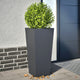 VIDAXL -Pflanzer 2 ST 35x35x75 cm Stahl Anthrazit -ausgelöst