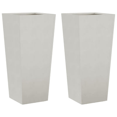 VIDAXL -Pflanzer 2 ST 35x35x75 cm Edelstahl