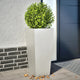 VIDAXL -Pflanzer 2 ST 35x35x75 cm Edelstahl