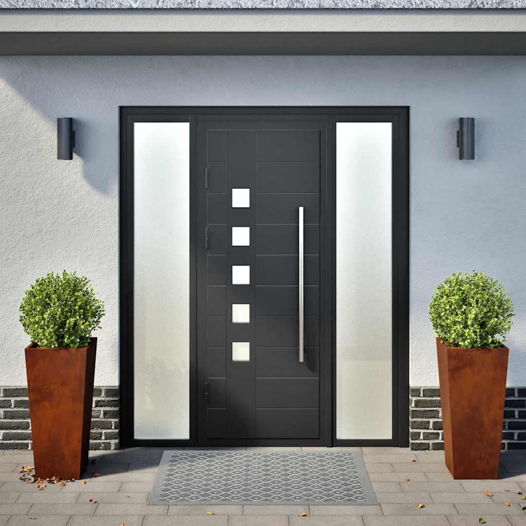 VIDAXL -Pflanzer 2 ST 35x35x75 cm Wetterstahl