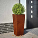 VIDAXL -Pflanzer 2 ST 35x35x75 cm Wetterstahl