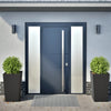Vidaxl -Pflanzer 2 ST 45x45x75 cm Stahlschwarz