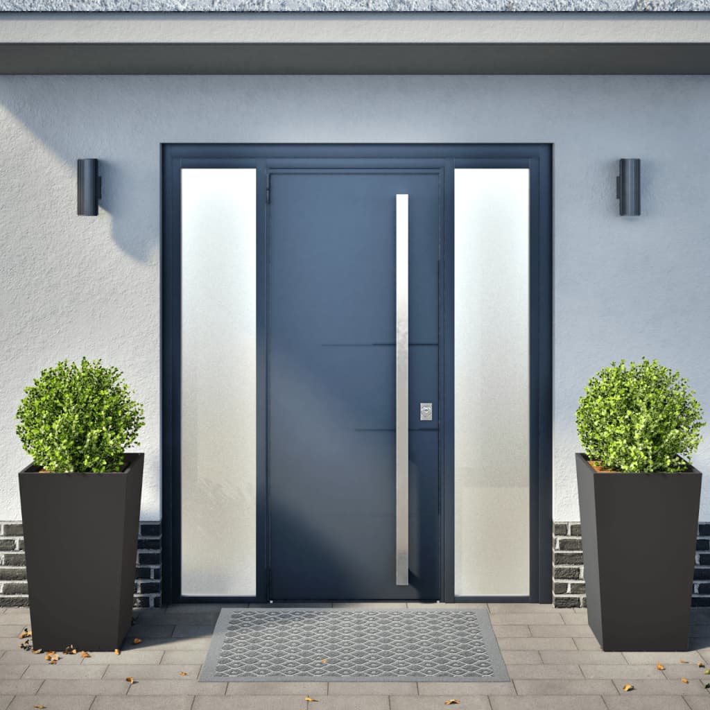 Vidaxl -Pflanzer 2 ST 45x45x75 cm Stahlschwarz