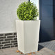 Vidaxl -Pflanzer 2 ST 45x45x75 cm Stahlweiß