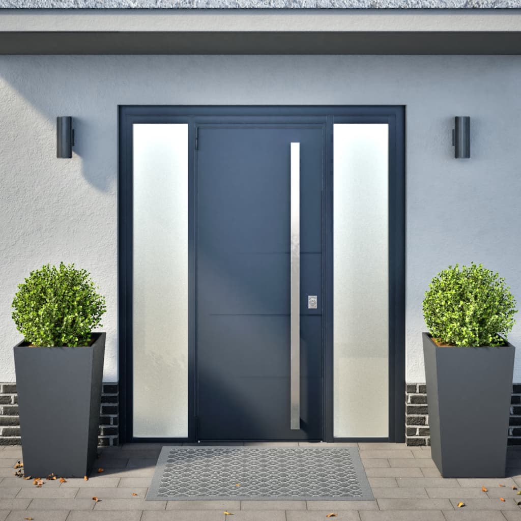 VIDAXL -Pflanzer 2 ST 45x45x75 cm Stahl Anthrazit -geläutet