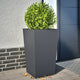 VIDAXL -Pflanzer 2 ST 45x45x75 cm Stahl Anthrazit -geläutet