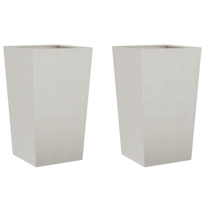 VIDAXL -Pflanzer 2 ST 45x45x75 cm Edelstahl