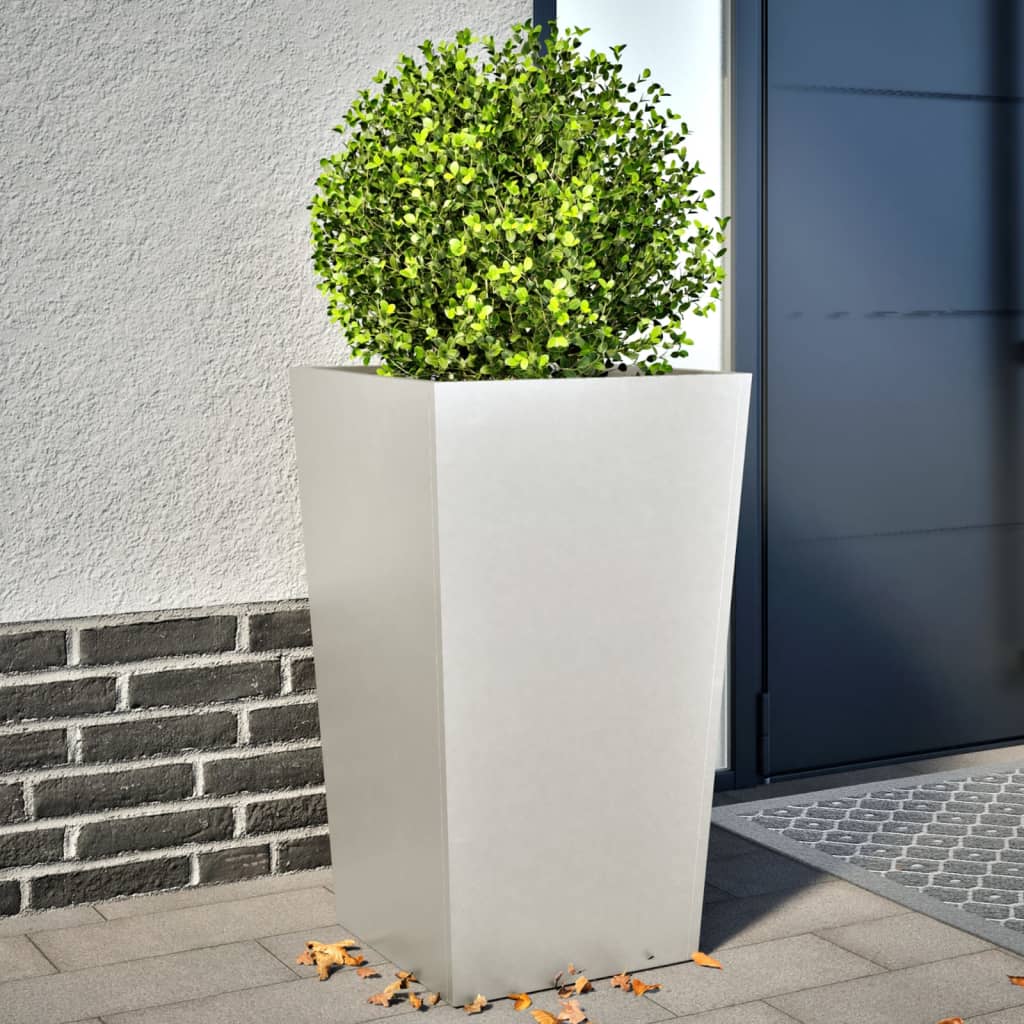 VIDAXL -Pflanzer 2 ST 45x45x75 cm Edelstahl