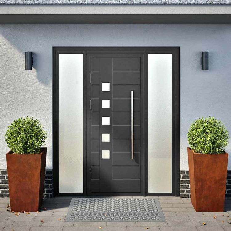 VIDAXL -Pflanzer 2 ST 45x45x75 cm Wetterstahl