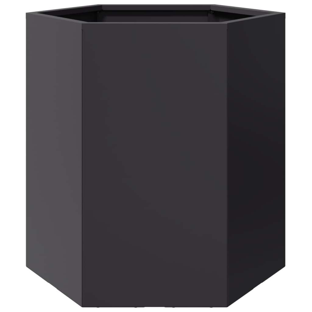 Vidaxl Plannet Hexagon 46x40x45 cm Stahl schwarz
