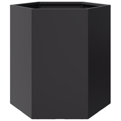Vidaxl Plannet Hexagon 46x40x45 cm Stahl schwarz